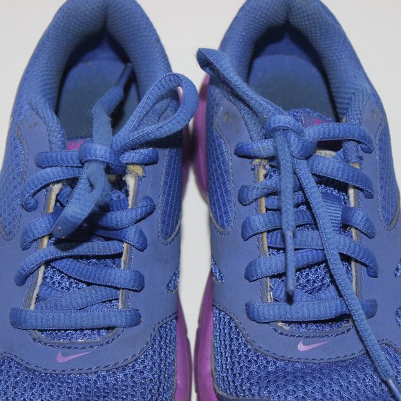 NIKE Girls Running Shoes Blue Purple  10.5C - Picture 8 of 11